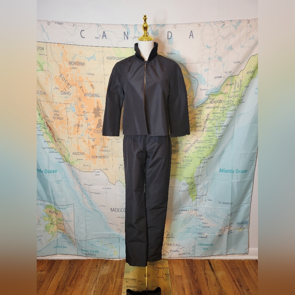 Vintage Tap Pant And Jacket By Worth Silk Size 0
